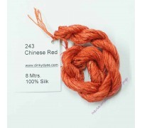 Шёлковое мулине Dinky-Dyes S-243 Chinese Red